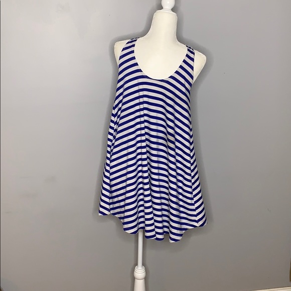 Altar’d State Blue and White Nautical Dress Top SM - Picture 5 of 8